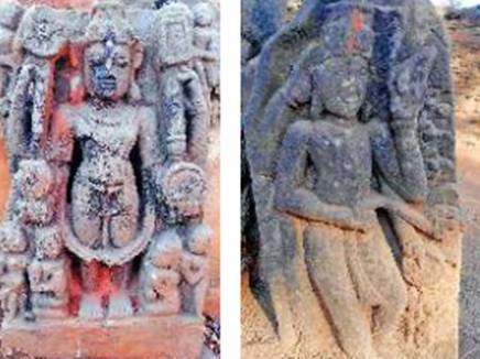 जगदलपुर। पुरातात्विक महत्व की मूतिर्यों का गढ़ कहे जाने वाले केशरपाल में दुर्लभ मूतिर्यों के मिलने का क्रम जारी है। अब मनबोध यादव की बाड़ी में नाली खोदने के दौरान भगवान विष्णु सहित कंकालिन और दिगपाल की प्रतिमा और पुराने मंदिर के भग्नावशेष मिले है। इधर खेत में मिली भगवान विष्णु की एक और दुर्लभ प्रतिमा को ग्रामीणों ने बस्ती के तिराहे में रख दिया है । केशरपाल में पुरातन महत्व की वस्तुओं की उपेक्षा की एक और बानगी यह है कि एक शिलालेख को ग्रामीण ने अपनी बाड़ में सामान्य पत्थर की तरह लगा रखा है। 