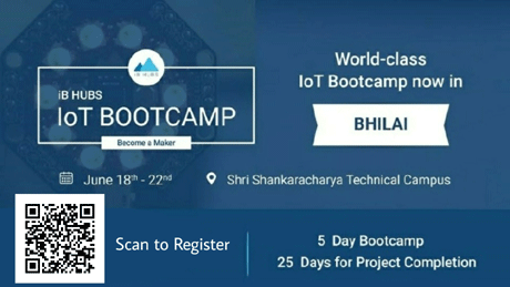 भिलाई. श्री शंकराचार्य टेक्निकल कैंपस में 18 जून, 2018 से विश्व स्तरीय आईबी हब्स IoT Bootcamp'18 आयोजित किया जा रहा है। कार्यक्रम सभी छात्रों / संकाय अनुसंधान विद्वानों / उद्यमियों के लिए है। इस 5 दिन के बूटकैंप में प्रमुख रूप से दो उन्नत तकनीकों IoT और साइबर सिक्योरिटी का प्रतिभागियों को अनुभव दिया जायेगा। 
