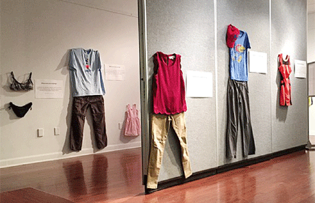 Rape Victim Dresses put on exhibition