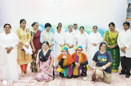 Swayamsiddha with Brahmakumaris