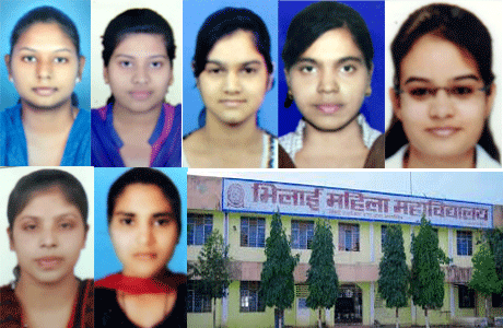 भिलाई। हेमचंद यादव विश्वविद्यालय दुर्ग द्वारा घोषित परिणामों में भिलाई महिला महाविद्यालय ने पुन: अपनी श्रेष्ठता साबित की। बीकाम अंतिम वर्ष का परिणाम शत प्रतिशत रहा जिसमें 50 फीसद छात्राओं ने प्रथम श्रेणी प्राप्त की। बीएससी गृहविज्ञान का परीक्षा परिणाम भी 90 फीसद रहा। प्रथम स्थान आरती पंचाक्षरी, दूसरा स्थान अंकिता पशीने तथा तीसरा स्थान ओशीन को मिला। प्रथम श्रेणी में 6 और द्वितीय श्रेणी में 12 छात्राओं ने सफलता हासिल की।