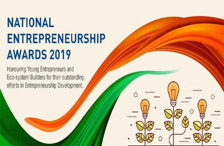 भिलाई। भारत सरकार के कौशल विकास एवं उद्यमशीलता मंत्रालय द्वारा राष्ट्रीय उद्यमिता सम्मान की घोषणा की गई है। इसके लिए ऑनलाइन आवेदन 10 सितम्बर तक किया जा सकता है। आवेदन की प्रक्रिया एक अगस्त को प्रारंभ हो चुकी है। इसके तहत व्यक्तिगत स्तर पर पांच लाख एवं संस्थागत स्तर पर 10 लाख रुपए का इनाम दिया जाना प्रस्तावित है। सम्मान के लिए अभ्यर्थी स्वयं को या किसी दूसरे व्यक्ति को नामित कर सकता है।
