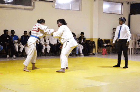 Inter college Judo competition at Shri Shankaracharya Mahavidyalaya Bhlai