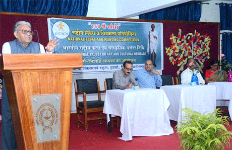 INTACH organises poster and essay competition at Shri Shankaracharya Vidyalaya Hudco
