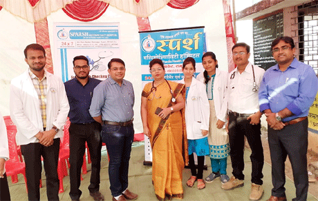 Sparsh Hospital Camps at Bandha Bazaar of Rajnandgaon Distt.