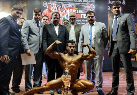 State level body building at Bhilai