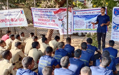 NCC cadets spread awareness on personal hygiene