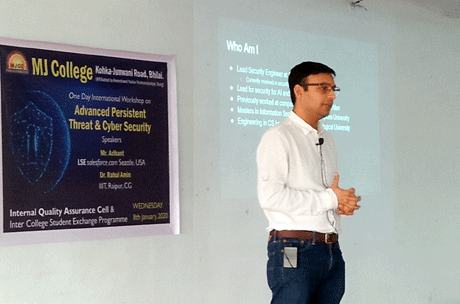Cyber Security Workshop at MJ College