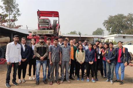 RCET Agriculture students visit Agro equipment facftory