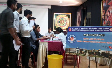 Blood Donation in Santosh Rungta Campus