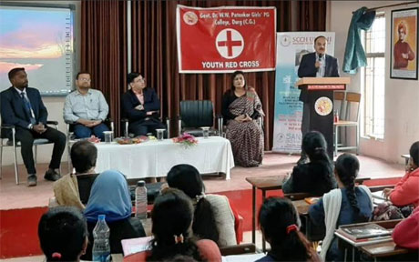 Cancer Day celebrated in Girls College Durg