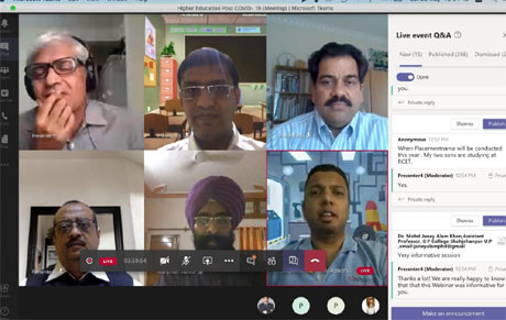 Webinar on new challenges in higher education 