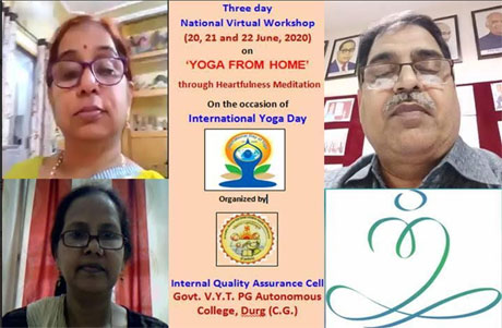 Yoga Webinar in VYT Science College