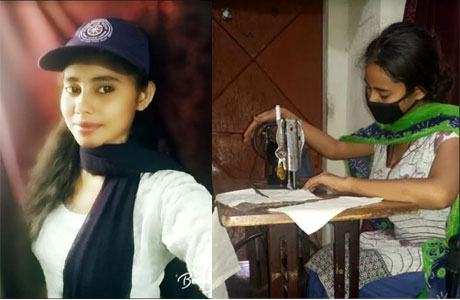 RCET girls make and distribute masks to the needy