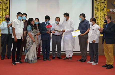 CBSE state topper felicitated