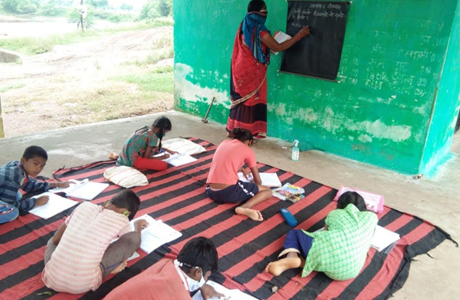 Muhalla school in bemetara