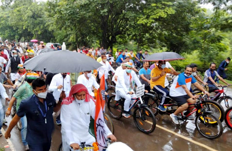District Congress Durg Cycle Rally
