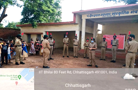 NCC cadets reach Village Khapri