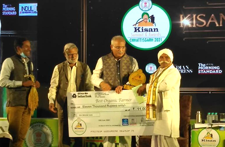 Kheduram awarded for organic farming