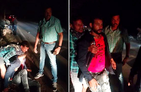 Collector & SP help an injured to reach hospital