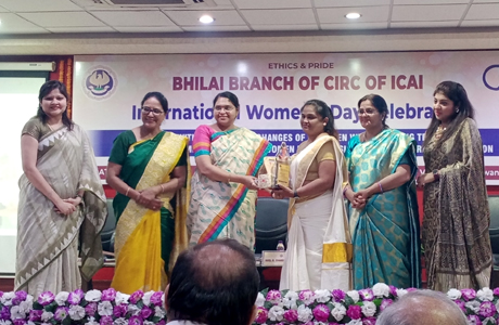 Womens day observed at ICAI Bhilai Branch