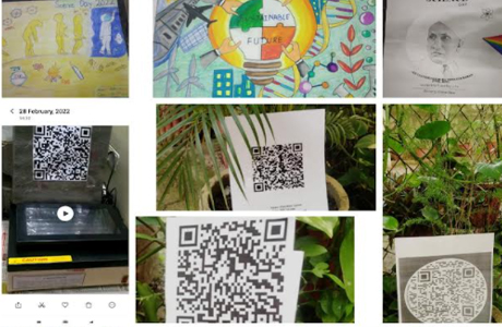 Plant QR Coding done on Science Day at SSMV