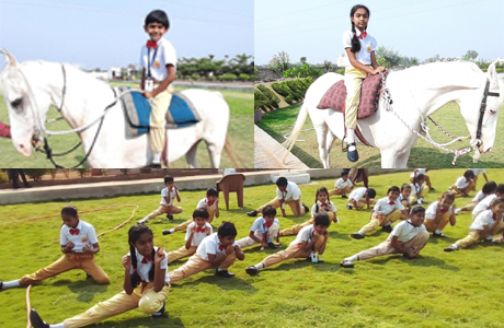 Riding and Karate Class at MJ School Bhilai