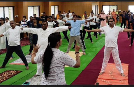 Yoga Day in Science College
