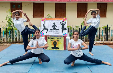 Yoga Day in DAV Ispat Public School