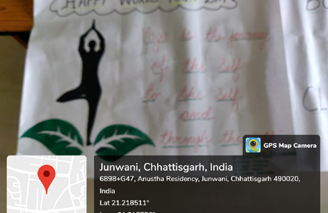 Drawing competition on Yoga