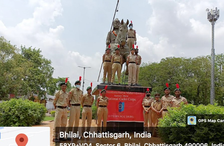 SSSMV NCC Cadets clean Maharana Pratap Statue