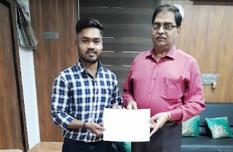Student of Science College Durg completes fellowship with IIT Chennai