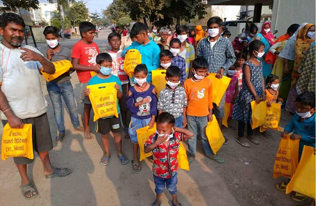 MSSCT distributes goodies on Deepawali
