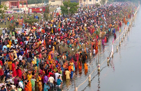 Bilaspur boasts of the second largest Chhathghat in India