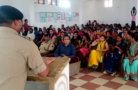 Traffic & Cyber Crime awareness at MJ College