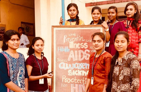 AIDS day at Girls College Durg