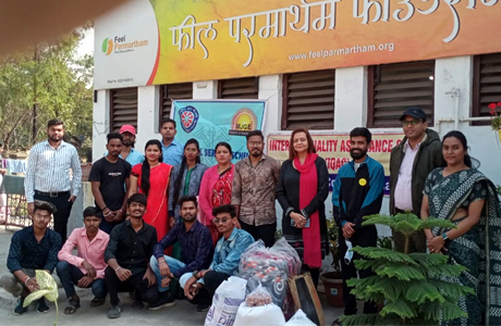MJ College NSS visits Feel Parmartham Foundation