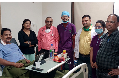 Trauma patient saved in Aarogyam Hospital
