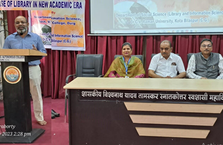 Symposium on Use of Library at VYT Science College