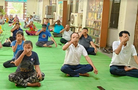 Yoga Day in Girls College Durg