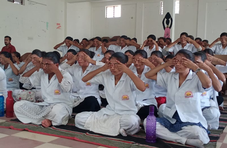 Yoga Day observed in MJ College