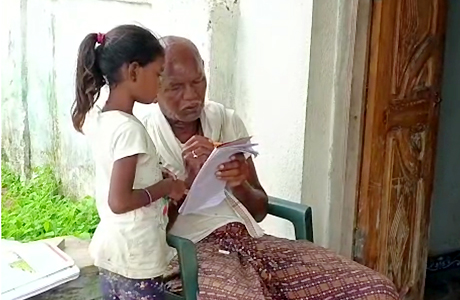 At 75 he teaches village kids for free