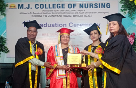 Graduation Ceremony in MJ College of Nursing