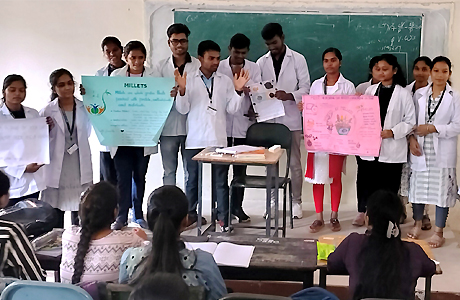 Millets awareness in science college Durg