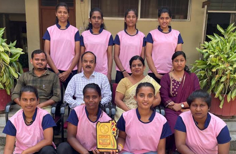 Girls college wins sector level basket ball