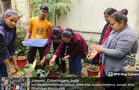 Winter gardening workshop at SSMV Bhilai