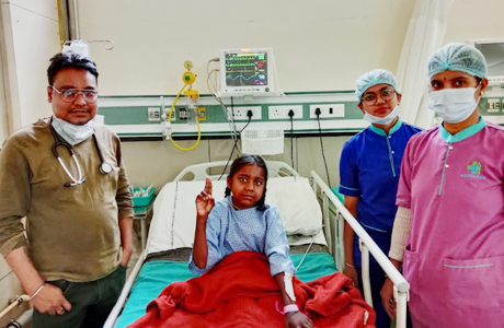 Kidney saved in a 8yr old patient at Aarogyam Hospital