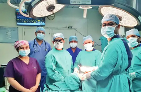 Aortic debranching surgery at ACI Ambedkar Hospital Raipur