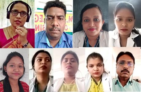 एमजे नर्सिंग कालेज में कोविड व सुरक्षित मातृत्व पर व्याख्यान