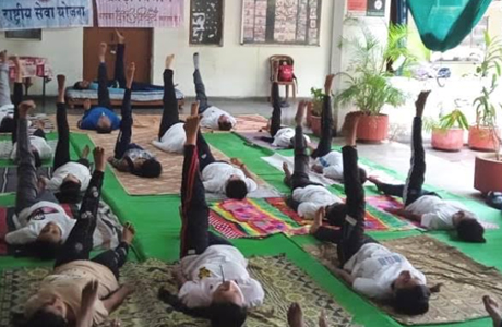 Yoga Day observed in Girls College